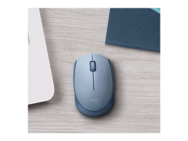 Logitech Mouse Inalambrico M170 Celeste