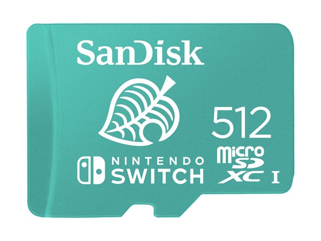SanDisk Tarjeta de Memoria 512GB Nintendo Switch microSD UHS