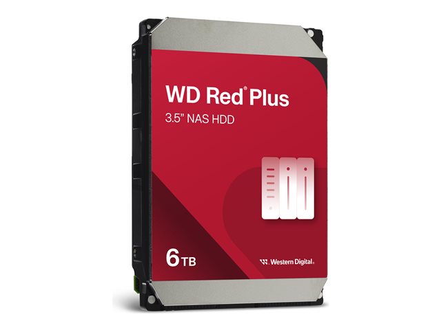 WD Disco Duro interno 6TB Red Plus 256mb 5400rpm NAS