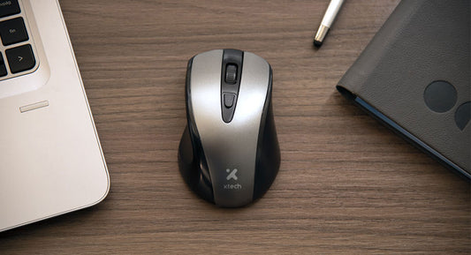 Xtech Mice - Xtech Mse Wls 2.4 GHz 4-button 1600dpi gray XTM