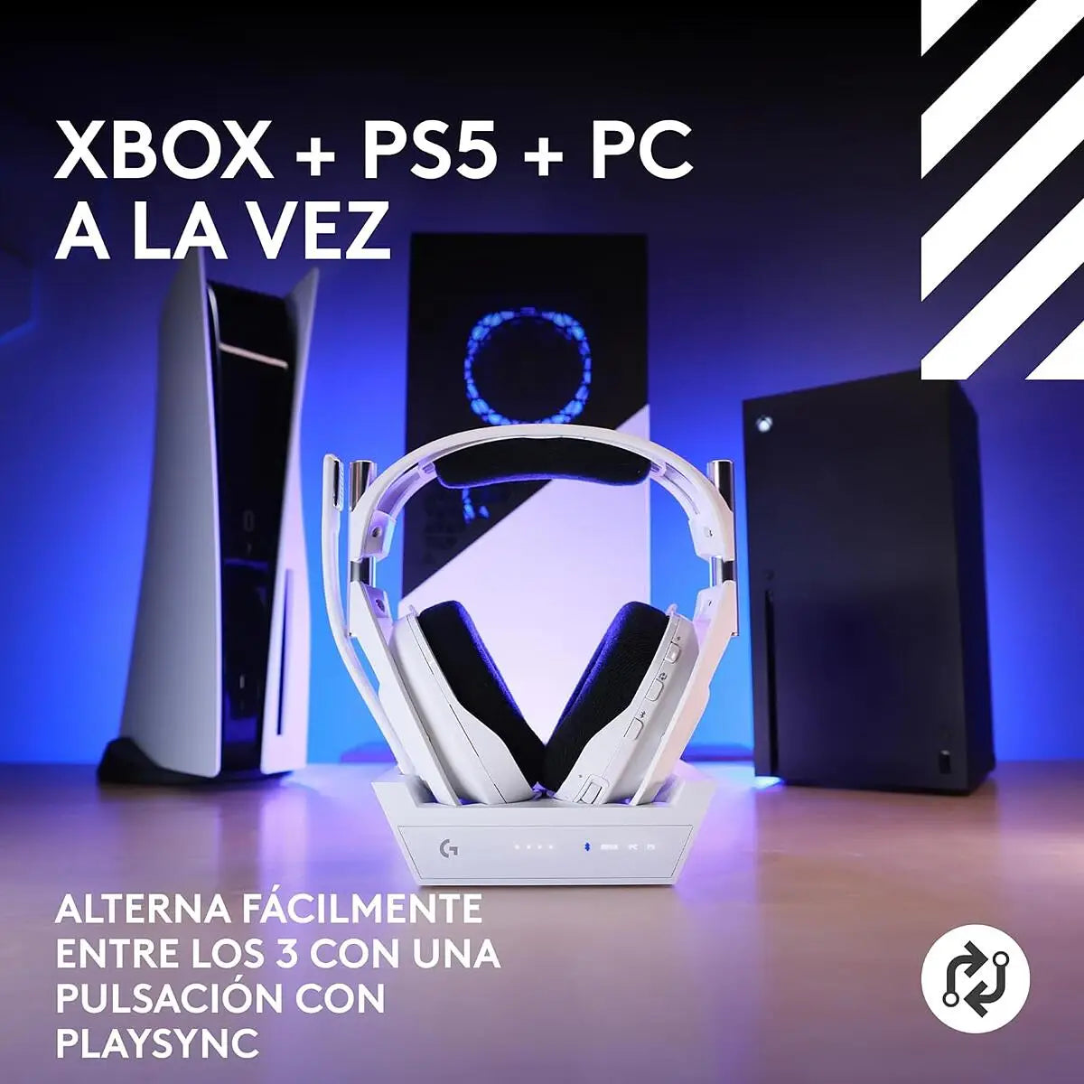 Logitech Audifono Gamer Inal Astro A50 X Lightspeed Blanco