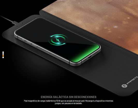 Primus Gaming Mouse - PGLC Mouse pad con carga inalambrico