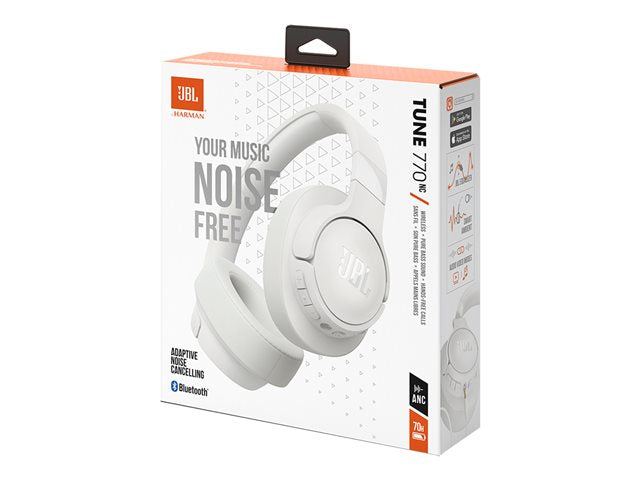 JBL Tune 770 BT Headphone Noise Cancelling Over Ear White