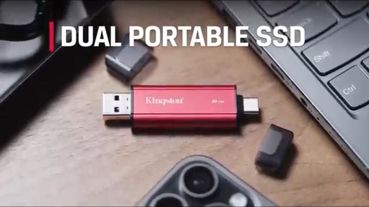 Kingston SSD Externo 1TB DUAL USB-A/C