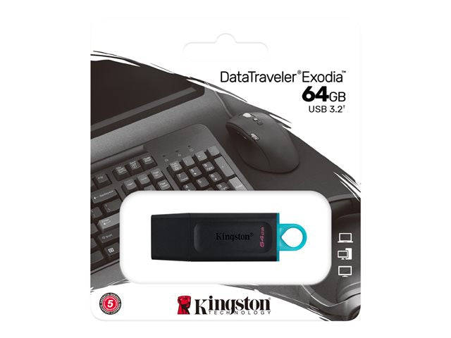 Kingston Memoria USB 64GB USB 3.0 DataTraveler Exodia