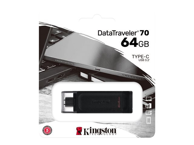 Kingston Memoria USB 64GB USB-C Datatraveler 70