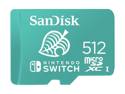 SanDisk Tarjeta de Memoria 512GB Nintendo Switch microSD UHS