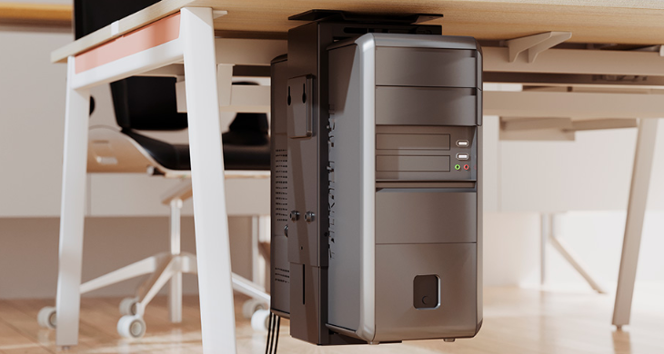 Xtech XTA-600 — Soporte Universal para PC/UPS (Bajo Escritorio o Pared)