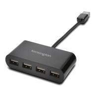 Kensington Pocket Hub Mini USB 2.0 — Hub de 4 Puertos K39120