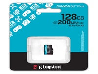 Kingston Tarjeta de Memoria 128GB microSD Canvas Go