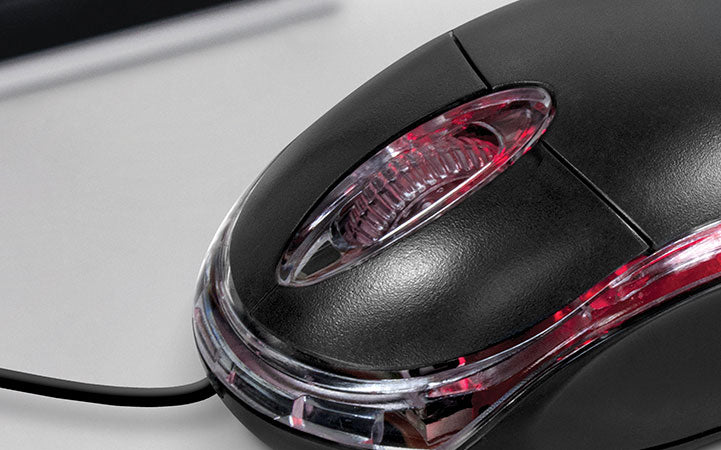 XTECH MOUSE OPTICO 3 BOTONES USB NEGRO-ROJO