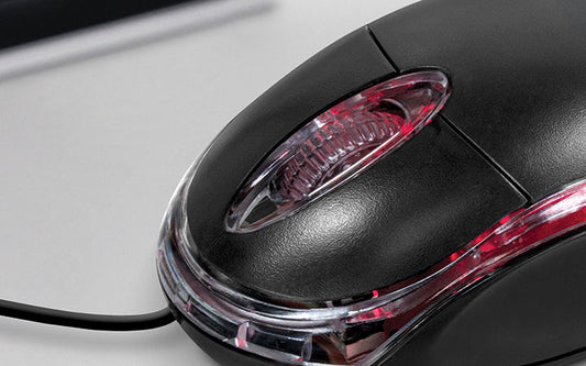 XTECH MOUSE OPTICO 3 BOTONES USB NEGRO-ROJO