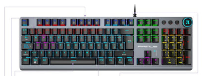 SETUP ARKD GAMER Kit Teclado Primus + Mouse Inalámbrico/Alambrico Primus + MousePad