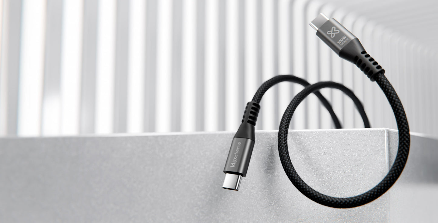 Klip Xtreme Cable - Klip Xtreme Cable Trenzado USB-C PowerGo 3 METROS