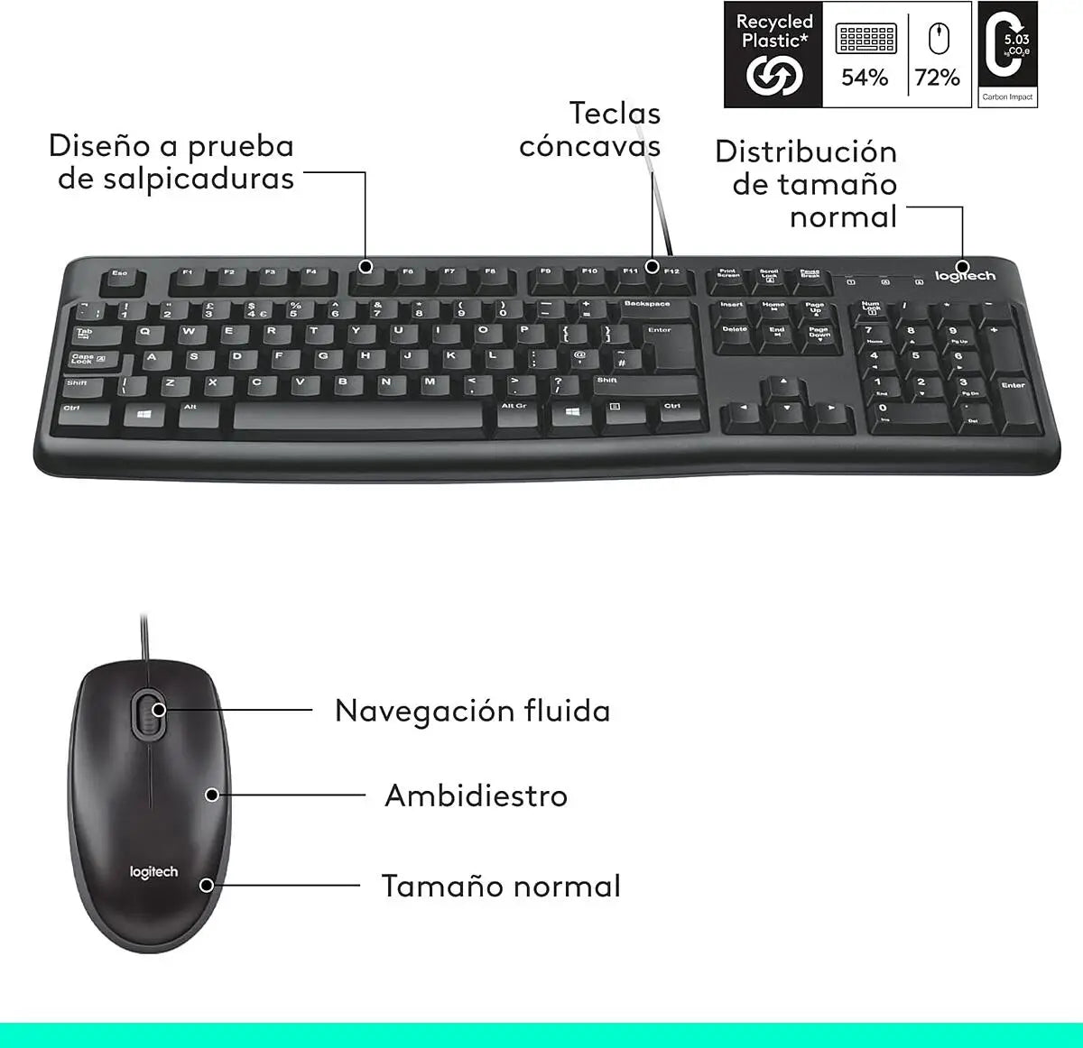 Logitech Combo MK120 Espanol