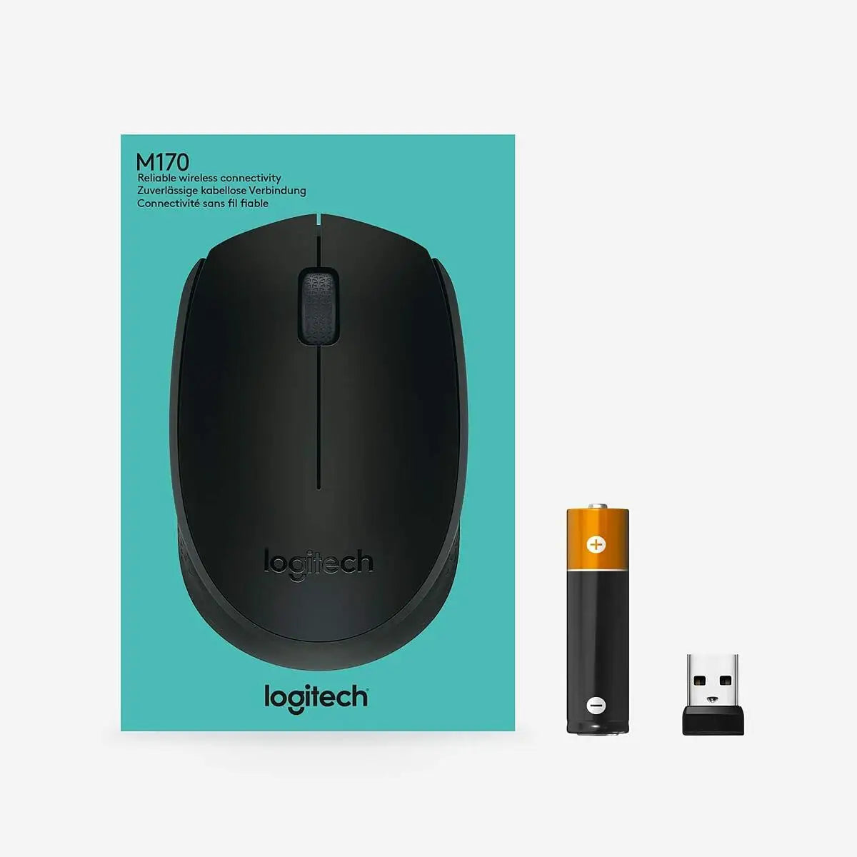 Logitech Mouse - Logitech Mouse Inalambrico M170 Gris