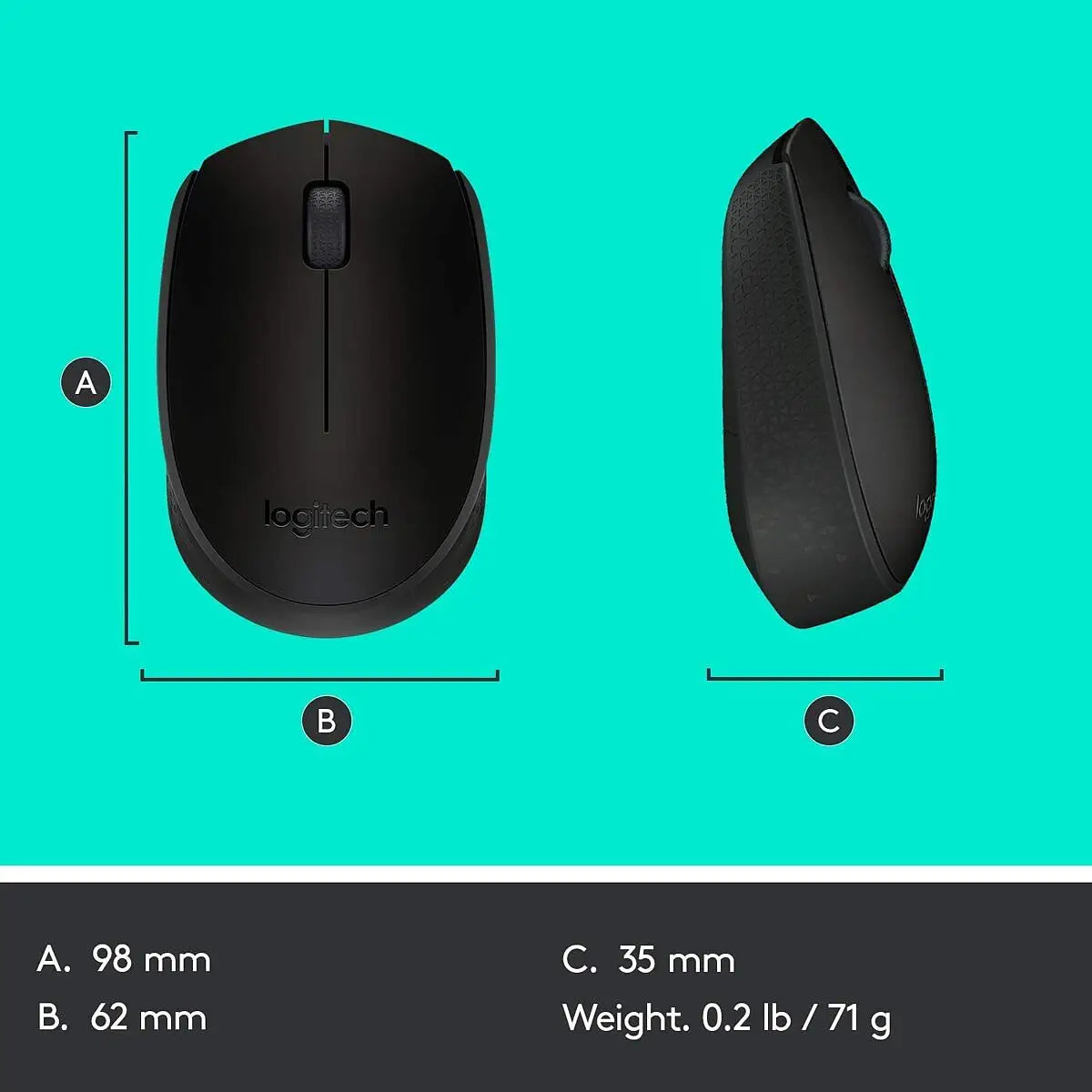 Logitech Mouse - Logitech Mouse Inalambrico M170 Gris