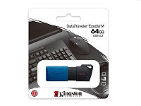 Kingston DataTraveler Exodia M — Memoria USB 3.2 Gen 1 de 64 GB DTXM/64GB