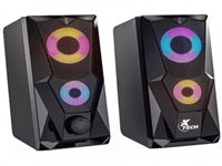 Xtech FireShot XTS-131 — Parlantes Estéreo Gaming 2.0 Canales con Luces LED