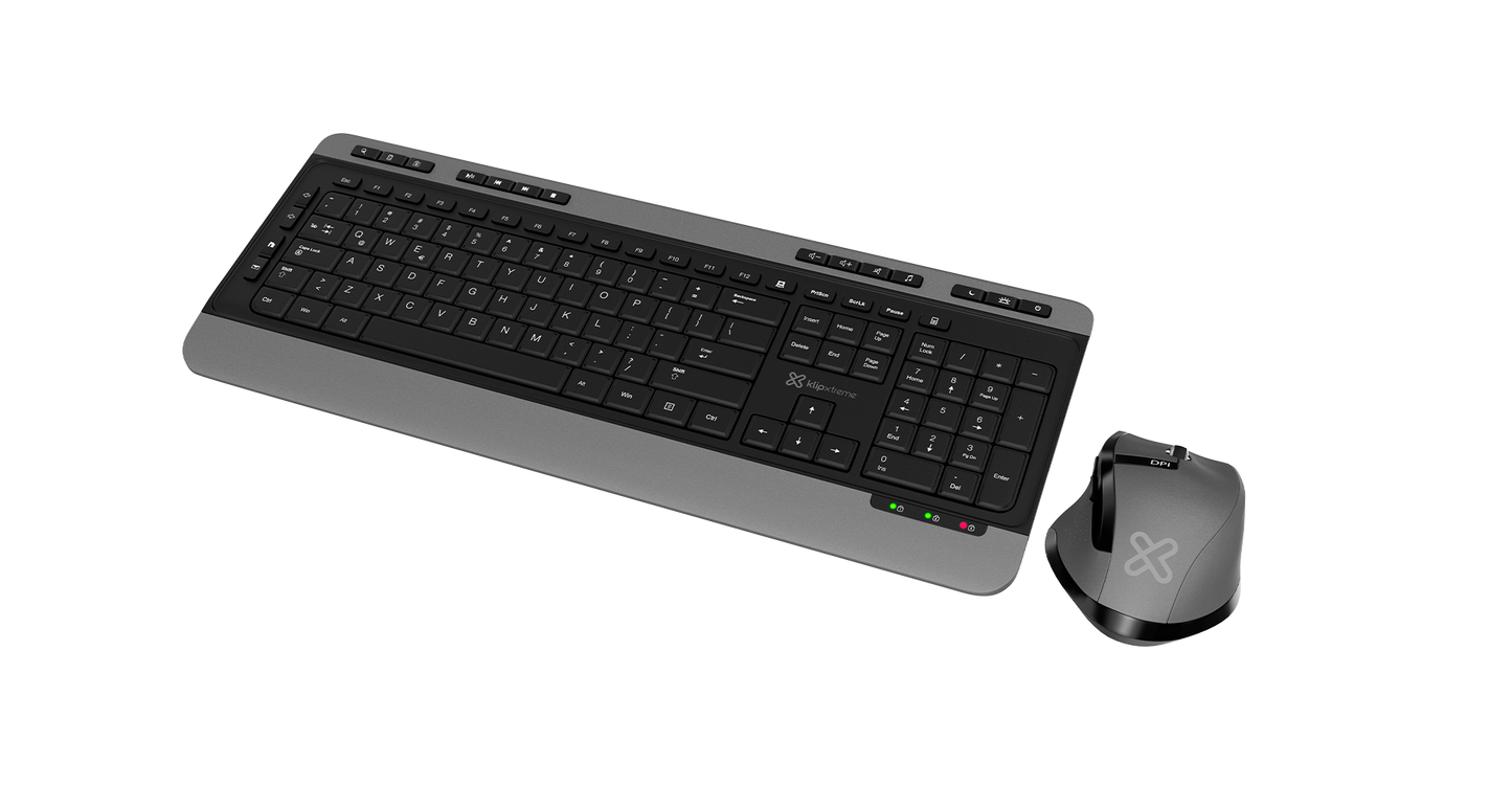 Klip Xtreme Mouse - Klip Xtreme Combo Teclado Mouse inalambrico