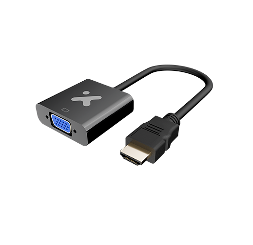 Xtech-Video Adapter HDMI male to VGA female Black XTC-384