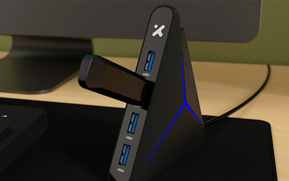 Xtech Mouse - Xtech MM Kybd/Mse wls XL Mousepad and 4 USB HUB