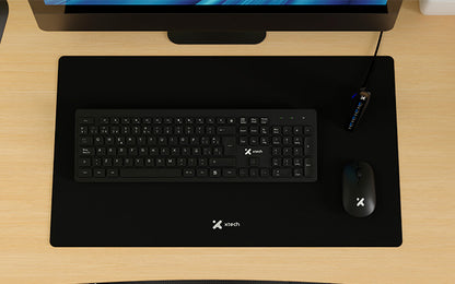Xtech Mouse - Xtech MM Kybd/Mse wls XL Mousepad and 4 USB HUB