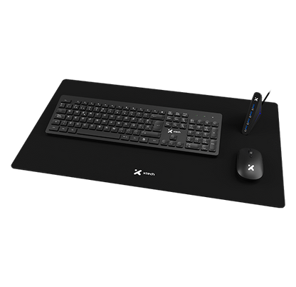 Xtech Mouse - Xtech MM Kybd/Mse wls XL Mousepad and 4 USB HUB