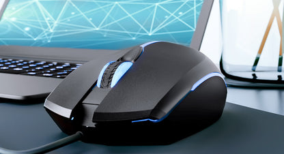 Xtech Mice - Xtech Mse Wired with light 4-button 2400dpi