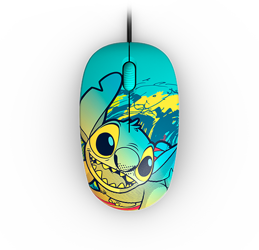 Xtech Mouse - Xtech Disney Stich Wired mouse 1200dpi Blue XT