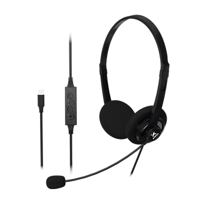 Xtech Conf wired USB-C headset with mic in line cont XTH-245