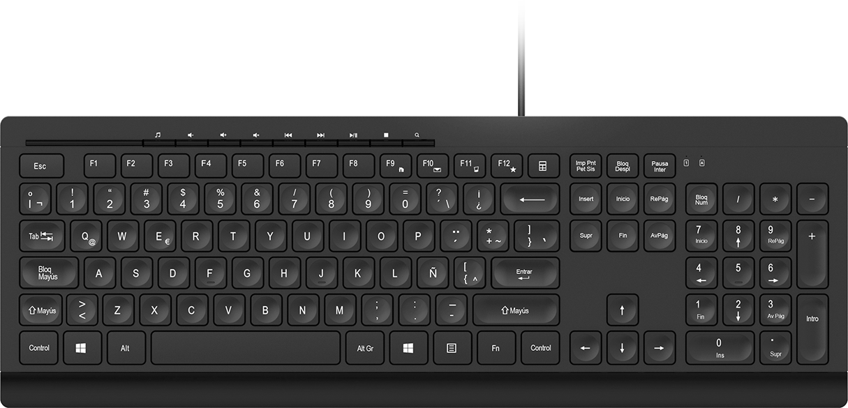 Klip Xtreme Cable - Klip Xtreme Teclado Multimedia con cable