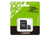 Kingston Tarjeta de Memoria 128GB microSD Canvas Selec